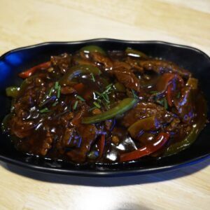 Boeuf sauté aux poivrons verts