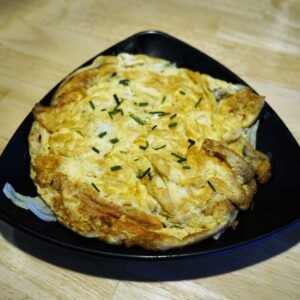 Omelette aux crevettes
