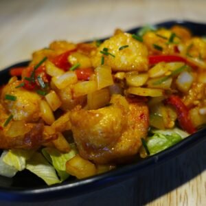 Crevettes grillées sel et poivre